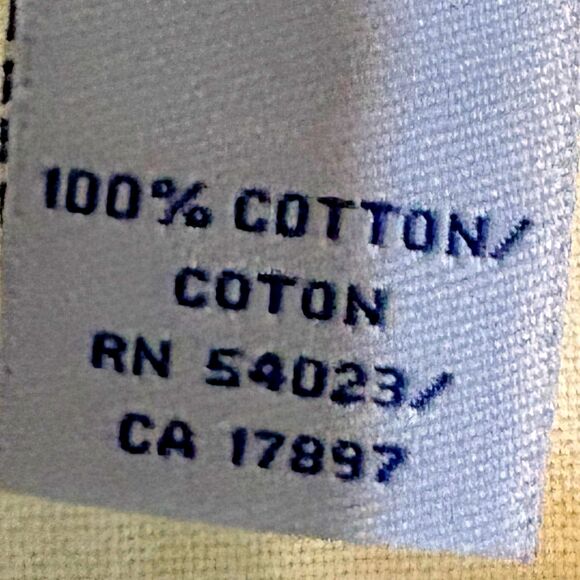 Old Navy Mens Button Up Size Small Long Sleeves Yellow 100% Cotton - Picture 5 of 5